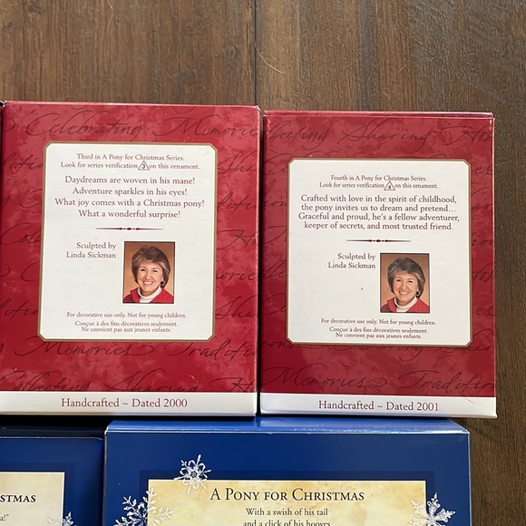 Hallmark Christmas Keepsake Ornament Lot “A Pony for Christmas” Series 1998-2004 - Picture 4 of 14